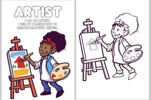 Culture Kids Coloring Book: 26 African American Characters
