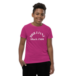 Brilliant Black Child Curved T-Shirt